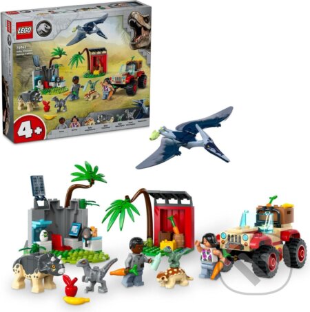 Spoločenská hra: LEGO® Jurassic World™ 76963 Záchranárske stredisko pre dinosaurie mláďatá (LEGO). LEGO, 2024 Spoločenská hra: LEGO® Jurassic World™ 76963 Záchranárske stredisko pre dinosaurie mláďatá (LEGO). LEGO, 2024