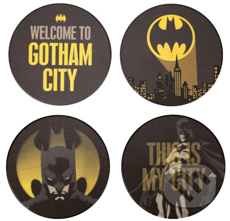 Set 4 keramických taciek Batman: Gotham City (Batman). Batman, 2022 Set 4 keramických taciek Batman: Gotham City (Batman). Batman, 2022