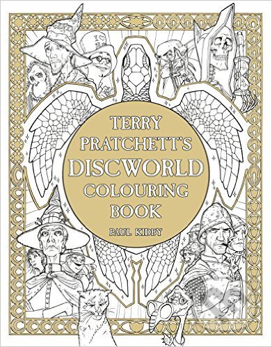 Kniha: Terry Pratchett's Discworld Colouring Book (Paul Kidby). Gollancz, 2016 Kniha: Terry Pratchett's Discworld Colouring Book (Paul Kidby). Gollancz, 2016