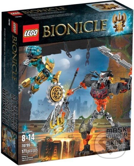 Spoločenská hra: LEGO Bionicle 70795 Vládca Masiek proti Brusičovi Lebkovi (LEGO). LEGO, 2016 Spoločenská hra: LEGO Bionicle 70795 Vládca Masiek proti Brusičovi Lebkovi (LEGO). LEGO, 2016