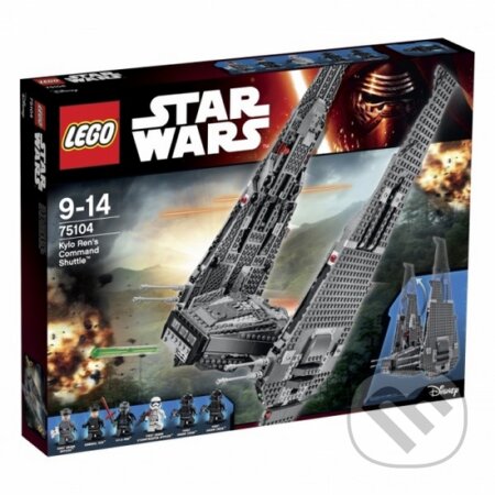 Spoločenská hra: LEGO Star Wars 75104 Kylo Ren’s Command Shuttle (Kylo Renova veliteľská loď) (LEGO). LEGO, 2016 Spoločenská hra: LEGO Star Wars 75104 Kylo Ren’s Command Shuttle (Kylo Renova veliteľská loď) (LEGO). LEGO, 2016