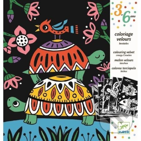 Spoločenská hra: Zamatová maľovanka: Zvieratká (Djeco). Djeco, 2019 Spoločenská hra: Zamatová maľovanka: Zvieratká (Djeco). Djeco, 2019