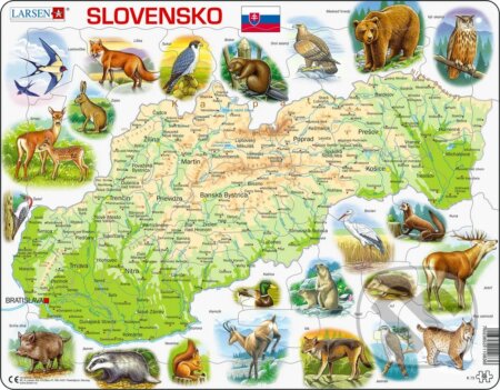 Puzzle: Slovensko (všeobecnozemepisné) K73 (Larsen). Larsen, 2024 Puzzle: Slovensko (všeobecnozemepisné) K73 (Larsen). Larsen, 2024