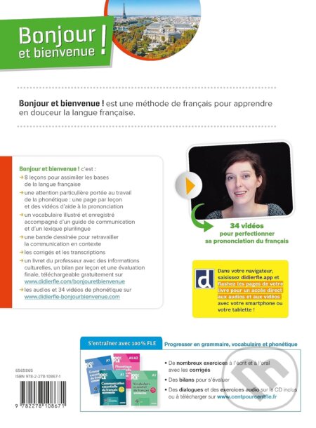 Kniha: Bonjour et bienvenue A1.2 - tout en français - Livre-cahier + didierfle.app (Lucile Bertaux). Hachette Francais Langue Étrangere Kniha: Bonjour et bienvenue A1.2 - tout en français - Livre-cahier + didierfle.app (Lucile Bertaux). Hachette Francais Langue Étrangere