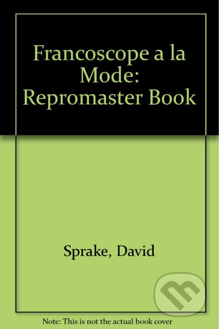 Francoscope a La Mode: Repromaster Book - David Sprake, Oxford University Press