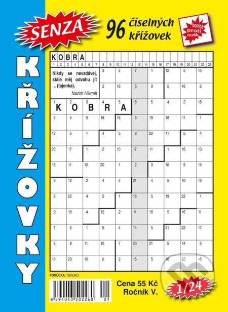 Kniha: Senza číselné křížovky 1/2024 (Telpres). Telpres, 2024 Kniha: Senza číselné křížovky 1/2024 (Telpres). Telpres, 2024