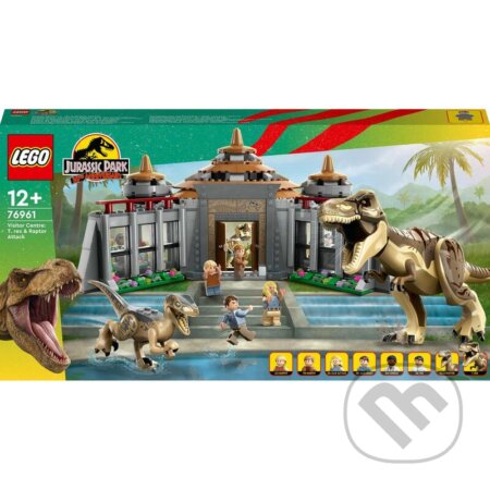Společenská hra: LEGO® Jurassic World™ 76961 Stredisko pre návštevníkov: útok T-rexa a raptora (LEGO). LEGO, 2024 Společenská hra: LEGO® Jurassic World™ 76961 Stredisko pre návštevníkov: útok T-rexa a raptora (LEGO). LEGO, 2024