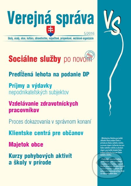 Kniha: Verejná správa 5/2016 (Poradca s.r.o.). Poradca s.r.o., 2016 Kniha: Verejná správa 5/2016 (Poradca s.r.o.). Poradca s.r.o., 2016