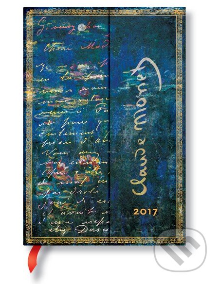 Paperblanks - diár Monet,Water Lilies (Lekná) 2016/2017, Paperblanks, 2016