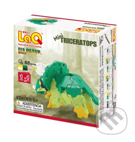 Spoločenská hra: LLaQ stavebnice Dinosaur World mini Triceratops (LaQ). LaQ, 2016 Spoločenská hra: LLaQ stavebnice Dinosaur World mini Triceratops (LaQ). LaQ, 2016