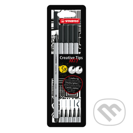Kreatívny set - STABILO Creative Tips - ARTY - 5 ks sada - čierna (STABILO). STABILO, 2024 Kreatívny set - STABILO Creative Tips - ARTY - 5 ks sada - čierna (STABILO). STABILO, 2024