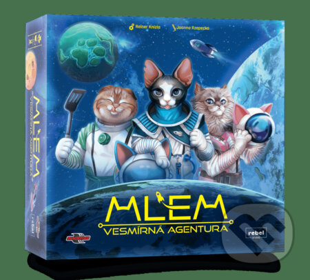 Společenská hra: MLEM: Vesmírná agentura (Reiner Knizia). Blackfire, 2024 Společenská hra: MLEM: Vesmírná agentura (Reiner Knizia). Blackfire, 2024