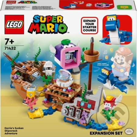 Spoločenská hra: LEGO® Super Mario™ 71432 Dorrie a dobrodružstvo vo vraku lodi – rozširujúci set (LEGO). LEGO, 2024 Spoločenská hra: LEGO® Super Mario™ 71432 Dorrie a dobrodružstvo vo vraku lodi – rozširujúci set (LEGO). LEGO, 2024