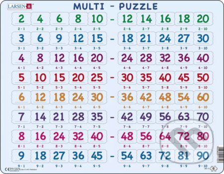 Puzzle: Násobenie (2 až 9) AR17 (Larsen). Larsen Puzzle: Násobenie (2 až 9) AR17 (Larsen). Larsen