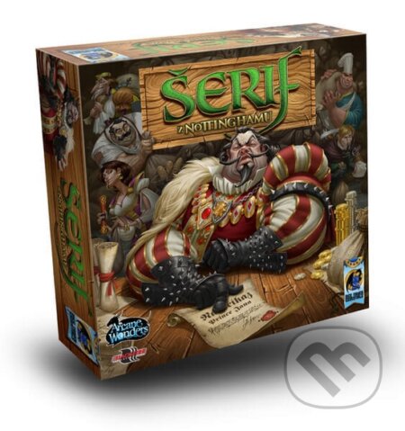 Spoločenská hra: Šerif z Nottinghamu (Sérgio Halaban, Bryan Pope a André Zatz). ADC BF, 2014 Spoločenská hra: Šerif z Nottinghamu (Sérgio Halaban, Bryan Pope a André Zatz). ADC BF, 2014