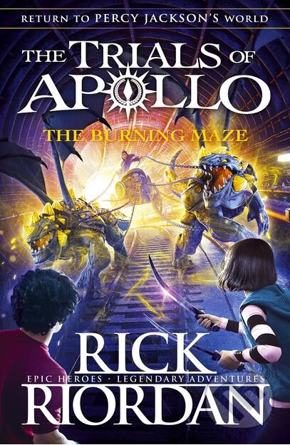 Kniha: The Burning Maze (Rick Riordan). Penguin Books, 2018 Kniha: The Burning Maze (Rick Riordan). Penguin Books, 2018