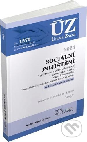 Kniha: Úplné Znění - 1570 Sociální pojištění 2024 (Sagit). Sagit, 2024 Kniha: Úplné Znění - 1570 Sociální pojištění 2024 (Sagit). Sagit, 2024