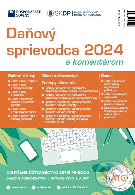 Kniha: Daňový sprievodca 2024 (Hospodárske noviny). Hospodárske noviny, 2024 Kniha: Daňový sprievodca 2024 (Hospodárske noviny). Hospodárske noviny, 2024