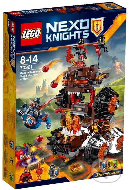 LEGO Nexo Knights 70321 Obliehací stroj skazy generála Magmara!, LEGO, 2016
