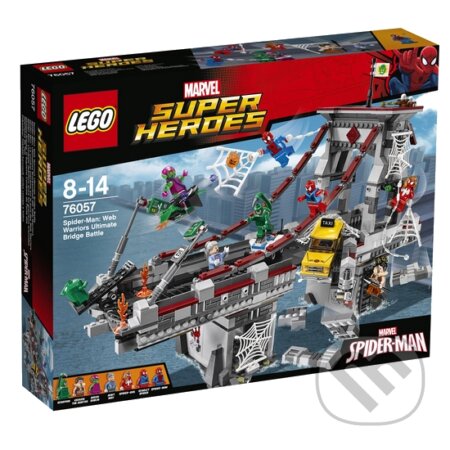LEGO Super Heroes 76057 Spiderman: Úžasný souboj pavoučích bojovníků na mostě, LEGO, 2016