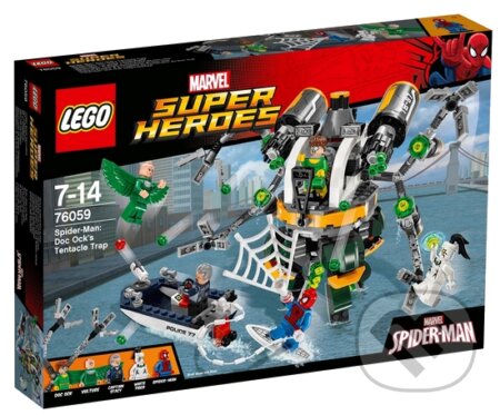 Spoločenská hra: LEGO Super Heroes 76059 Spiderman: Pasca z chápadiel doktora Ocka (LEGO). LEGO, 2016 Spoločenská hra: LEGO Super Heroes 76059 Spiderman: Pasca z chápadiel doktora Ocka (LEGO). LEGO, 2016