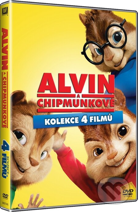 Film: Alvin a Chipmunkové 1-4 (4DVD) (DVD). Bonton Film, 2016 Film: Alvin a Chipmunkové 1-4 (4DVD) (DVD). Bonton Film, 2016