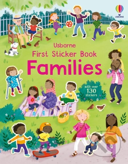 Kniha: First Sticker Book Families (Holly Bathie). Usborne, 2024 Kniha: First Sticker Book Families (Holly Bathie). Usborne, 2024