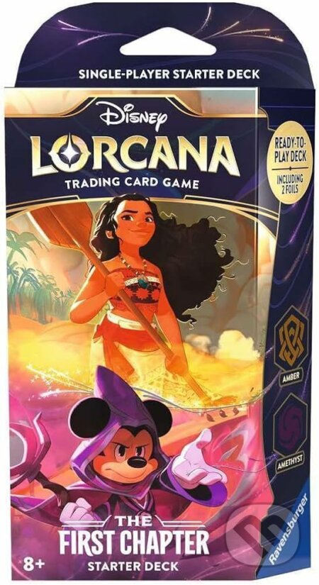 Společenská hra: Disney Lorcana: The First Chapter - Amber & Amethyst Starter Deck (Ravensburger). Ravensburger, 2024 Společenská hra: Disney Lorcana: The First Chapter - Amber & Amethyst Starter Deck (Ravensburger). Ravensburger, 2024