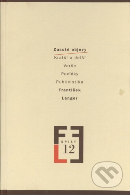 Kniha: Zasuté objevy (František Langer). Akropolis, 2003 Kniha: Zasuté objevy (František Langer). Akropolis, 2003