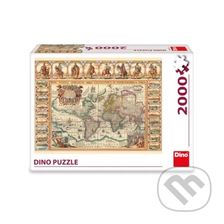 Puzzle: Historická mapa světa (Dino). Dino, 2024 Puzzle: Historická mapa světa (Dino). Dino, 2024