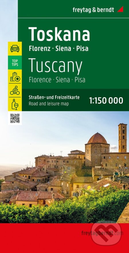 Toskánsko, Florencia 1:150 000 (freytag&berndt). freytag&berndt, 2023 Toskánsko, Florencia 1:150 000 (freytag&berndt). freytag&berndt, 2023