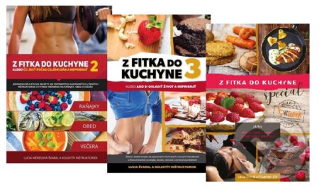 Kniha: Z fitka do kuchyne 2 + 3 + špeciál (Lucia Švaral a kolektiv). Fitshaker Kniha: Z fitka do kuchyne 2 + 3 + špeciál (Lucia Švaral a kolektiv). Fitshaker