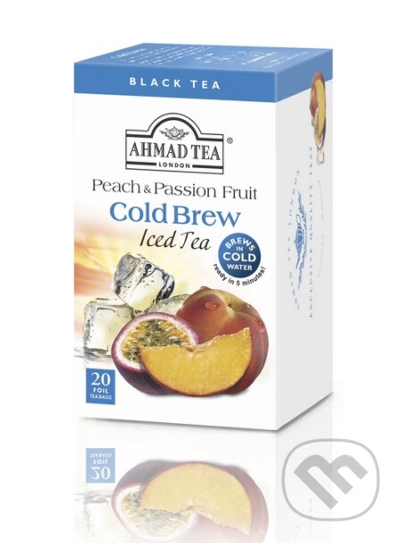 Kávy a čaje: Cold Brew Iced Tea Broskyňa & Marakuja (AHMAD TEA). AHMAD TEA, 2016 Kávy a čaje: Cold Brew Iced Tea Broskyňa & Marakuja (AHMAD TEA). AHMAD TEA, 2016