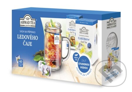 Kávy a čaje: Cold Brew Iced Tea Multipack 2x čaj + pohár 450 ml (AHMAD TEA). AHMAD TEA, 2016 Kávy a čaje: Cold Brew Iced Tea Multipack 2x čaj + pohár 450 ml (AHMAD TEA). AHMAD TEA, 2016
