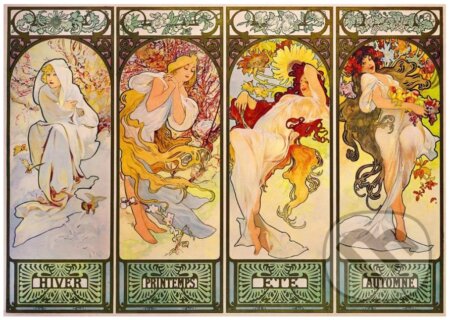 Puzzle: Mucha - Four Seasons, 1900 (Bluebird). Bluebird, 2023 Puzzle: Mucha - Four Seasons, 1900 (Bluebird). Bluebird, 2023