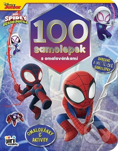 Kniha: 100 samolepek s omalovánkami: Spidey (Jiří Models). Jiří Models, 2024 Kniha: 100 samolepek s omalovánkami: Spidey (Jiří Models). Jiří Models, 2024