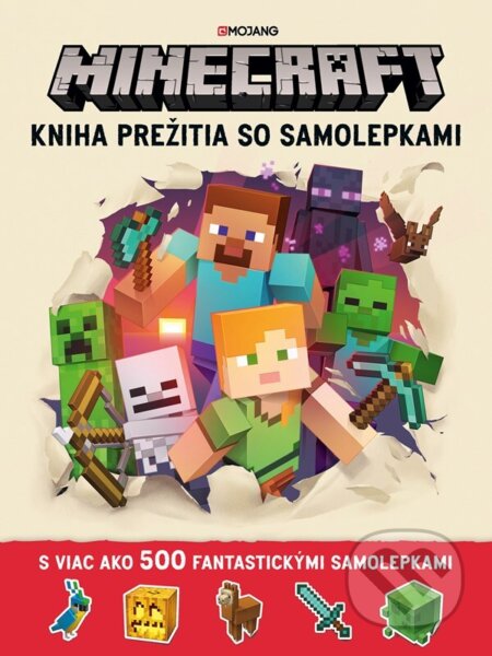 Kniha: Minecraft: Kniha prežitia so samolepkami (Autorský kolektív). Egmont SK, 2024 Kniha: Minecraft: Kniha prežitia so samolepkami (Autorský kolektív). Egmont SK, 2024