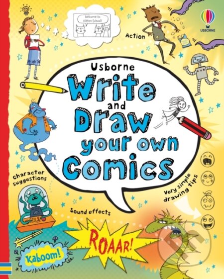 Kniha: Write and Draw Your Own Comics (Louie Stowell). Usborne, 2024 Kniha: Write and Draw Your Own Comics (Louie Stowell). Usborne, 2024