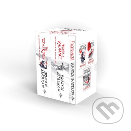 Kniha: The Stormlight Archive Boxed Set 1 (Brandon Sanderson). Gollancz, 2024 Kniha: The Stormlight Archive Boxed Set 1 (Brandon Sanderson). Gollancz, 2024