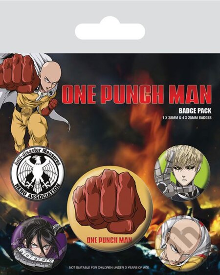 Společenská hra: Set odznakov One Punch Man (Trigo). Trigo, 2024 Společenská hra: Set odznakov One Punch Man (Trigo). Trigo, 2024