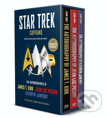 Kniha: Star Trek Captains The Autobiographies (David A. Goodman a Una Mccormack). Titan Books, 2022 Kniha: Star Trek Captains The Autobiographies (David A. Goodman a Una Mccormack). Titan Books, 2022