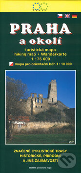 Praha a okolí - turistická mapa 1:75 00 (Žaket). Žaket, 2004 Praha a okolí - turistická mapa 1:75 00 (Žaket). Žaket, 2004