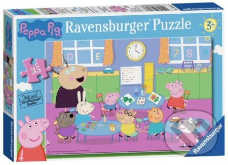 Puzzle: Prasátko Peppa ve škole (Ravensburger). Ravensburger, 2024 Puzzle: Prasátko Peppa ve škole (Ravensburger). Ravensburger, 2024