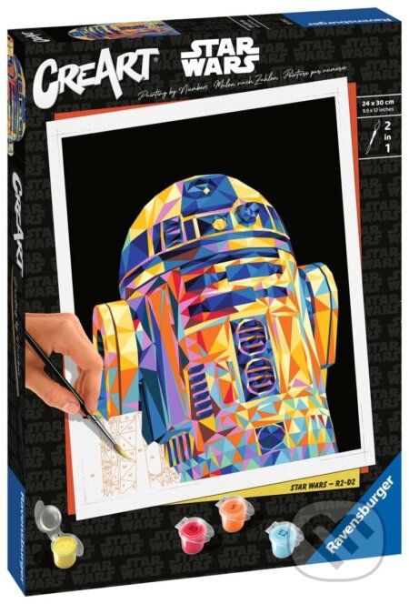 Spoločenská hra: CreArt Star Wars: R2-D2 (Ravensburger). Ravensburger, 2024 Spoločenská hra: CreArt Star Wars: R2-D2 (Ravensburger). Ravensburger, 2024