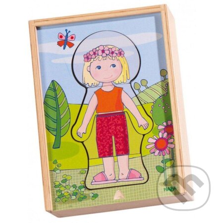 Puzzle: Kombinačné puzzle Obliekame Lili (Haba). Haba, 2016 Puzzle: Kombinačné puzzle Obliekame Lili (Haba). Haba, 2016