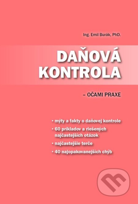 Kniha: Daňová kontrola (Emil Burák). Tesfo, 2016 Kniha: Daňová kontrola (Emil Burák). Tesfo, 2016