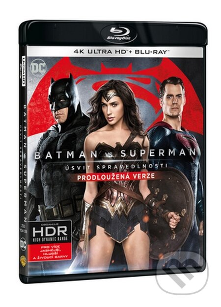 Film: Batman vs. Superman: Úsvit spravedlnosti Ultra HD Blu-ray Predĺžená verzia (Zack Snyder) (UltraHDBlu-ray). Magicbox, 2016 Film: Batman vs. Superman: Úsvit spravedlnosti Ultra HD Blu-ray Predĺžená verzia (Zack Snyder) (UltraHDBlu-ray). Magicbox, 2016