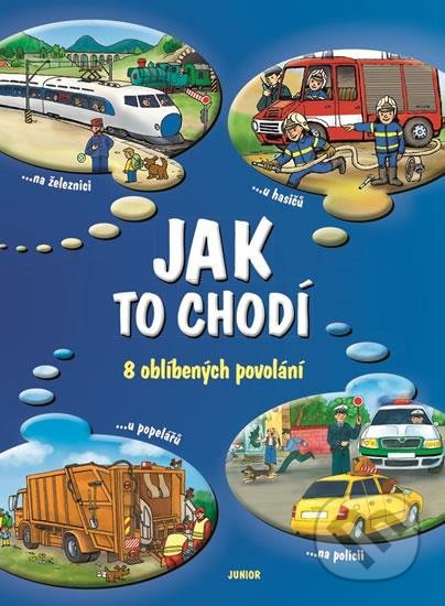 Kniha: Jak to chodí - 8 oblíbených povolání (Nakladatelství Junior). Nakladatelství Junior, 2016 Kniha: Jak to chodí - 8 oblíbených povolání (Nakladatelství Junior). Nakladatelství Junior, 2016