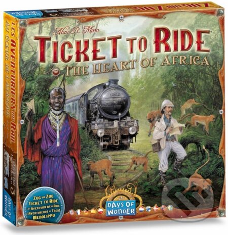 Spoločenská hra: Ticket to Ride Map Collection: The Heart of Africa (Alan R. Moon). Days of Wonder, 2012 Spoločenská hra: Ticket to Ride Map Collection: The Heart of Africa (Alan R. Moon). Days of Wonder, 2012