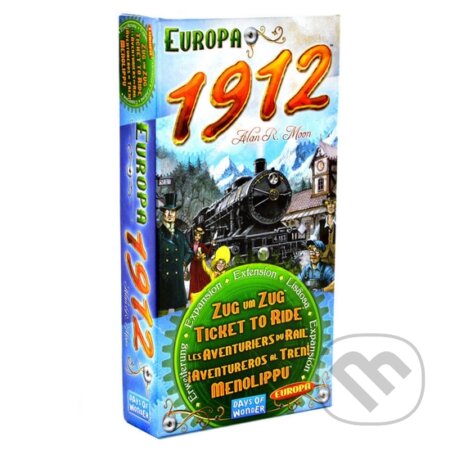 Spoločenská hra: Ticket to Ride: Europe 1912 (Alan R. Moon). Days of Wonder, 2009 Spoločenská hra: Ticket to Ride: Europe 1912 (Alan R. Moon). Days of Wonder, 2009